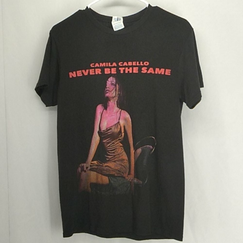 CAMILLA CABELLO TOUR TEE BLACK SIZE S
